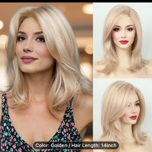 Golden Blonde Women's Wig